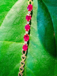 Stunning Vintage 14K Yellow Gold Diamond Ruby Bracelet: Stunning Genuine Diamonds and Natural Ruby 5 stone oval shape 6x4 mm Ruby(s): 4.40CT Diamond(s): 0.16CT Color: G Clarity: SI2 Total Bracelet Weight: 8.7GR Bracelet Length: 7in Bracelet Width: 5 mm 14K Yellow Gold For more information regarding this item feel free to reach me so I can accommodate your needs. Thank you Ruby Bracelet Gold, Mens Diamond Wedding Bands, Ruby Bracelet, Rings Mens Wedding Bands, Gold Diamond Wedding Band, Emerald Diamond Ring, Engagement Ring Diamond Cut, Wedding Jewelry Bracelets, Sapphire Pendant