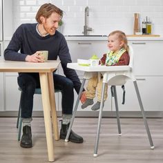 IKEA Antilop High Chair with Tray White - Easy to disassemble and carry along.  | eBay Antilop High Chair, Ikea High Chair, Ikea Antilop, Baby Legs, Ikea Family, Tiny Apartment, Bed Slats, Take Apart, Safety Belt