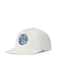 The Easy Emblem Hat in Vintage White is a classic baseball cap that adds a touch of vintage style to any outfit. With its timeless design, this hat is perfect for everyday wear and can be easily paired with any outfit. Stay stylish and protected from the sun with this versatile accessory. Vintage Curved Bill Snapback Hat For Spring, Vintage Curved Bill Hat For Everyday, Classic 5-panel Spring Hat, Vintage Everyday Baseball Cap With Curved Bill, Vintage 5-panel Baseball Cap For Summer, Classic Beach Baseball Cap With Curved Brim, Vintage Curved Bill Baseball Cap For Beach, Classic Curved Brim Baseball Cap For Beach, Vintage White Baseball Cap With Curved Brim