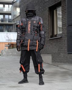 Cyberpunk techwear Techwear Fashion Men, Mens Techwear Fashion, Tactical Outfits Men, Cyberpunk Fashion Futuristic, Techwear Men Outfit, Techwear Art, Tactical Techwear, Tactical Outfit, Techwear Mask