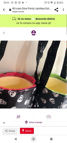 a bag with skulls on it is shown in an instagramtion post from the internet