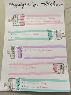 a piece of paper with different types of toothbrushes on it and the words hygiene in french