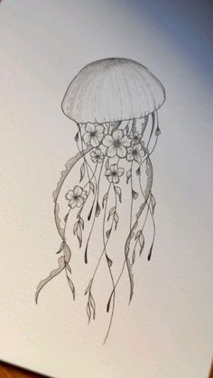 Jellyfish tattoo design Marine Animal Sleeve Tattoo, Nature Themed Tattoos Women, Jellyfish Arm Tattoos For Women, Jellyfish Tattoo Designs For Women, Sea Life Tattoo Ideas, Ocean Tattoo Ideas Female, Simple Ocean Themed Tattoos For Women, Ocean Based Tattoos, Aquatic Tattoo For Women