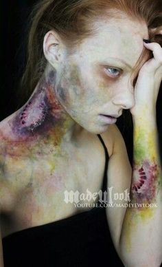 #Zombie #zombiegirl #zombies #zombiemakeup #zombieverse  #halloween2017 #halloweenmakeup #zombie #zombiemakeup #zombieglam #halloween #makeup Zombie Bite, Zombie Halloween Makeup, Makeup Zombie, Gore Makeup, Zombie Walk