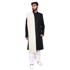 Stole for men for Indian outfit to complete the look Traditional Barati Stole Dupatta For Indian Weddings Flaunts Traditional And Ethnic Indian Look Product Description-: Fabric-: Net Color-: As Per Picture Work-: Heavy Embroidered Work Length-: 2.25 Meter Black Sherwani With Dabka In Traditional Drape, Black Sherwani With Shawl For Men, Mens Indian Wedding Shawl, Traditional Black Embroidered Sherwani, Black Semi-stitched Traditional Sherwani, Stole For Men, Indian Look, Wedding Shawl, Indian Outfit