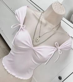 Cute Tops Pink, Cute Shirts Coquette, Crybabycore Outfits, Soft Y2k Outfits, Gyaru Pants, Coquette Accesorios, Coquette Summer Outfits, Coquette Sewing, Pink Coquette Dress