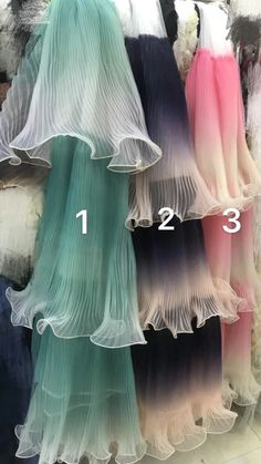 New Fashion Gradient Color Lace Fabric Fashion Show Lace - Etsy Elegant Sheer Tulle Fabric For Summer, Elegant Ruffled Tulle Fabric For Summer, Elegant Ruffled Tulle Fabric For Spring, Elegant Summer Ruffled Tulle Fabric, Elegant Summer Tulle Fabric With Ruffles, Elegant Spring Tulle Fabric With Ruffles, Elegant White Tulle Fabric For Summer, Beaded Lace Fabric, Scalloped Border