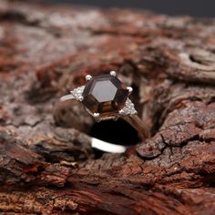 Genuine Smoky Quartz Hexagon Ring, Brown Stone Ring, 925 Sterling Silver Jewelry, Vintage Ring, Wedding Ring, Engagement Ring, Birthday Gift Ring Details :- Material   -        925 Sterling Silver Stone Name -- Natural Smokey Quartz Shape ---          Hexagon Stone Size   --  8X8 mm  Weight -           2.50 gm. Stamp-             925 "Payment" We Accept Payment Only Through PayPal  "Shipping Handling Time: We Take no handling time, We ship to Worldwide, Please make sure your shipping address is correct. Shipping Services: The shipping company takes business to deliver the product 7-13 days for International Shipping. The Item will be shipped in safe and beautiful packing. Business day does not include Sundays. "Return-Policy" Merchandise must be returned within a maximum of 30 days on rece Smokey Quartz Jewelry, Packing Business, Smokey Quartz Ring, Hexagon Ring, Birthday Gift Ring, Brown Stone, 13 Days, Shipping Services, Proposal Ring