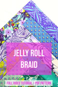 the jelly roll braid pattern is featured in this video