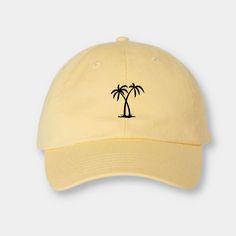 Palm Tree hat for a beach vacation. Customize your new favorite cap! Choose from over 100 color combinations! The perfect gift for just about any occasion.  Colors may very slightly from photos. See additional photos for the colors and options to choose from.  About the cap: Unstructured, 6 panel with a low profile and an adjustable buckle making the perfect fit! 100% cotton, bio-washed chino twill with a pre-curved visor for the comfiest hat in your collection!   HOW TO ORDER :  1. Choose your Cotton Snapback Hat For The Beach, Cotton Snapback Trucker Hat For Vacation, Adjustable Cotton Snapback Hat For Beach, Cotton Trucker Hat For Vacation, Cotton Beach Baseball Cap, Cotton Snapback Cap For The Beach, Beach Cotton Baseball Cap, Cotton Baseball Cap For Beach, Cotton Snapback Hat For Beach, One Size