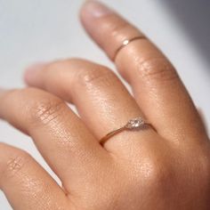 Beautiful Catbird New York Gold And Diamond Ring Diamond Ring Minimal, Catbird Jewelry, Ring Minimal, White Diamond Ring, Ring Color, Light White, Womens Jewelry Rings, White Diamond, Diamond Jewelry