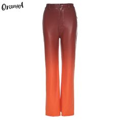 Brand Name: WEIRD PUSSPant Style: StraightMaterial: PolyesterMaterial: SpandexFit Type: LOOSELength: Full LengthOrigin: CN(Origin)Season: SummerWaist Type: HIGHModel Number: K20P09743Style: StreetwearFront Style: FlatAge: Ages 18-35 Years OldFabric Type: KnittedClosure Type: Elastic WaistGender: WOMEN Leather Pants Straight, Colorful Y2k, Streetwear Trousers, Backless Tank Top, Ladies Short Jackets, Streetwear Mode, Leather Pant, White Sneakers Women, Vintage Office