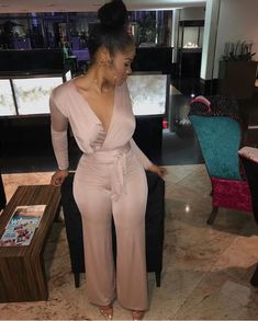 Birthday Jumpsuit Outfits, Outfits Classy Elegant, Birthday Jumpsuit, Rockstar Glam, Bigger Lips, Birthday Dinner Outfit, Party Like A Rockstar, Bodycon Dress Casual, Jumpsuit Outfits