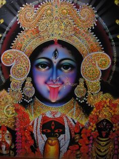 Hindu Iconography, Jay Maa Kali, Maa Kali Photo, Mata Kali, Kali Picture, Kali Mantra, Maa Kali Images, Devi Maa