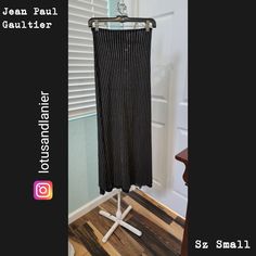 Jean Paul Gaultier Vintage Striped Sheer Skirt Sz Small * This Has A Black Sheer Skirt Attached Underneath * Raw Hem Waist: 24" Elastic Waistband Length: 38" Lb2 Black Sheer Skirt, Jean Paul Gaultier Vintage, Sheer Skirt, Paul Gaultier, Jean Paul Gaultier, Jean Paul, Black Cream, Womens Skirt, Women Jeans