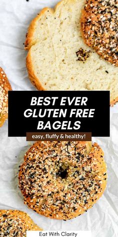 the best ever gluten free bagels with poppy seed sprinkles