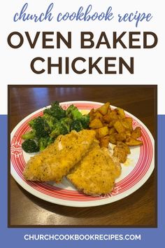 Oven Baked Chicken Recipe - Church Cookbook Recipes