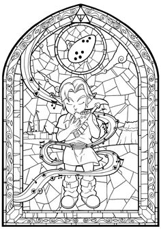 zelda wind breaker big leaf drawing - Google Search Zelda Art, Cute Coloring Pages