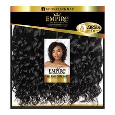 Sensationnel Empire 100% Human Hair Weaves - ISLAND CURL 10S 3PCS COLOR SHOWN: 1BTYPE: WeavesSTYLE: CurlMATERIAL: 100% Human HairLENGTH: 10"HEAT RESISTANT: DYE/BLEACH/PERM: 100% Human Hair Soft & Smooth Yaki Texture Infused with Argan oil Long Lasting Curl Retention Tangle Free & Shed Free Large curls with well-defined shape. Grey Hair Pieces, Wavy Weave, Crochet Braids Twist, Clip In Weave, Senegalese Twist Braids, Large Curls, Human Hair Weaves, Remy Hair Wigs, Human Hair Color