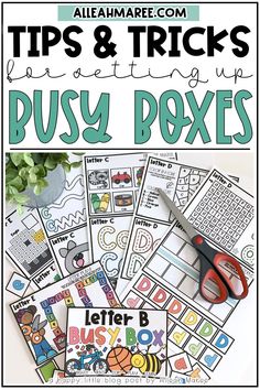 Need some tips and ideas for how to set up busy boxes for toddlers and preschoolers? This post walks you through the steps to put busy boxes together for your young learners at home or in the classroom. Click the pin to learn how to set up your own busy boxes today! Busy Boxes For Toddlers, Busy Bins, Classroom Tips, Small Group Activities