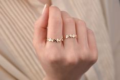 Our butterfly ring is 14k solid gold, and it's available in gold and rose gold. It is a half eternity ring that is consist of mini butterflies. If you consider this dainty gold ring as a gift for birthdays, valentine's day, mother's day, anniversaries, or graduation, it makes happy your loved ones.   If you want, you can add a gift note for your loved ones. It arrives in a special jewelry gift box. We respond to your questions happily. Your question will be answered within 24 hours. Do not hesit Dainty Rose Gold Butterfly Ring For Wedding, Delicate Rose Gold Butterfly Ring For Anniversary, Elegant Rose Gold Butterfly Ring In 14k Gold, Elegant 14k Rose Gold Butterfly Ring, Elegant Rose Gold 14k Gold Butterfly Ring, Minimalist Gold Butterfly Ring For Wedding, Dainty Rose Gold Butterfly Open Ring, Rose Gold 14k Butterfly Ring For Wedding, Rose Gold 14k Gold Butterfly Wedding Ring