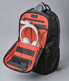 The days of sacrificing style for convenience are over - the Elements Backpack Pro is your perfect companion for every day. Its smart design incorporates modern design and thoughtful functionality, giving you total freedom on the go. Featuring a dedicated laptop sleeve for most 16" laptops (main compartment), front admin panel, and multiple compartments for organization, this backpack ensures comfort and convenience for all-day use. Its body is structured with contoured and padded shoulder strap A Short Hike, Modern Backpack, Style Web, Volvo V50, Admin Panel, Pro Black, Smart Design, Laptop Pocket, Blood Orange