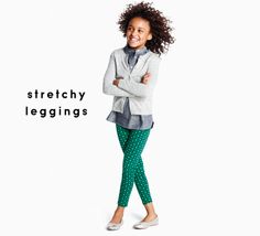 Girls Fall, Stretchy Leggings, Favorite Sweater, Fall Favorites, Girl Falling, J Crew Factory, Sweet Girls, Girls Shopping, Ballet Flats