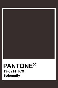 the pantone color is shown in black and white, with an empty square at the bottom