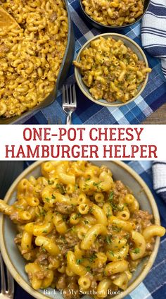 one pot cheesy hamburger helper recipe