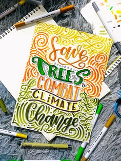 slogan ideas calligraphy about “Save Trees to Combat Climate Change” lettering aesthetic easy basic Slogan Aesthetic Design, Background For Slogan, Slogan Calligraphy Ideas, Slogan Writing Ideas, Font Ideas Aesthetic, Slogan Fonts, Slogan Lettering Ideas, Slogan Border Design, Slogan Design Ideas Fonts