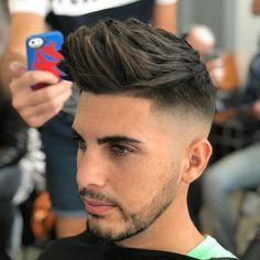 Fuckboy Fade Haircuts + High Bald Fade + Line Up + Modern Textured Spiky Hair + Cool Beard Wedding Hairstyles Men, Haircut With Beard, Long Messy Hair, Haircuts 2020, Fade Haircuts For Men, Cute Wedding Hairstyles, Pompadour Men, High Fade Haircut, Hair Trends 2015