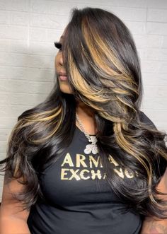 Fall Sew In Weave Hair Colors, Ombre Weave Hairstyles Sew Ins, Fall Weave Colors, Fall Color Weave Black Women, Coloring Bundles Weave, Soft Hairstyles, Colourful Wigs, Balayage Haircolor, Highlights Balayage