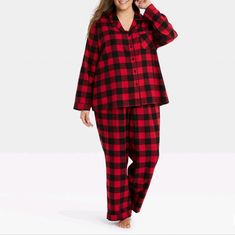 Brand New Buffalo Plaid Pajamas, Family Pajama Sets, Buffalo Plaid Flannel, Fleece Pajama Pants, Plaid Pajama Pants, Buffalo Check Plaid, Flannel Pajama Sets, Christmas Pajama Set, Matching Family Pajamas