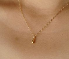 Tiny Teardrop Necklace on Gold Vermeil and Gold Filled. $26.00, via Etsy. Delicate Chain Drop Necklace Gold Plated, Gold Plated Teardrop Drop Necklace, Delicate Chain Gold Plated Drop Necklace, Dainty Teardrop Yellow Gold Charm Necklace, Delicate Chain Drop Necklace In Gold Plated, Gold Plated Drop Necklace With Delicate Chain, Gold Teardrop Charm Necklace For Everyday, Gold Teardrop Necklace With Delicate Chain, Everyday Gold Teardrop Charm Necklace