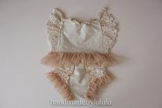 Ruffle pants and tunic set in tun shade Pants Cute, Ruffle Pants, Vintage Lace, Newborn Photos