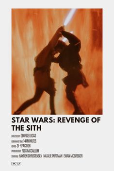 Revenge Of The Sith Poster, Revenge Of The Sith, The Sith, Film Posters Vintage, Movie Poster Wall, Minimal Movie Posters