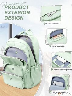 Bird in Bag - Durable and Stylish Women's Backpack for School Commute Multifunctional School Backpack With Pockets, Multifunctional School Backpack With Cell Phone Pocket, Back To School Backpack With Pockets For Study, Functional Softback Backpack For Study, School Backpack With Cell Phone Pocket, School Bag With Cell Phone Pocket, Functional Portable Backpack For Study, Functional Backpack With Pockets For School, Backpack For School