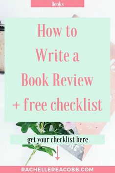 a book with the title how to write a book review + free checklist