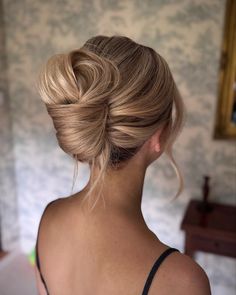 38 Modern Medium Hair Updos You’ll Love - 160grams Bridal Hair Side Swept Updo Low Buns, Updos For Medium Length Hair High Bun, Evening Bun Hairstyles, Bridal Hair Updo Medium Length, Wedding Updos For Thick Hair, Sleek French Twist Updo, Simple Updo Fine Hair, Women’s Updos, Hair Updos Wedding Guest