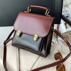 Female Pu Leather Woman Backpack Fashion Small School Bag for College Girls High Quality Leisure Double Shoulder Bag Sac A Dos [20240104] Small School Bags, Mini Leather Backpack, School Bag College, Retro Backpack, Women Backpack Fashion, Canvas Lunch Bag, Michelle Monaghan, Shoulder Bags For School, Leather Waist Bag