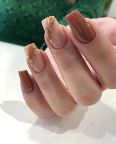 Ongles Beiges, Brown Nails Design, Unghie Sfumate, Beige Nails, Work Nails, Classy Acrylic Nails, Acrylic Nails Coffin Short, Brown Nails