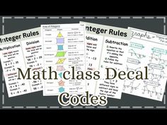 math class deal code with three different types of graphs and numbers on it, including one for