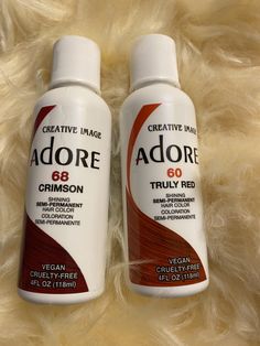 Ginger And Pink Hair Dye, Adore Ginger Hair Color, 350 Hair Color, Red Hair Dye Colors, Mahogany Red Hair, Hair Dye Bottle, Dyed Curly Hair, Hair Growth Spray