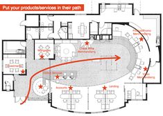 the floor plan for an office building