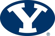 the y logo is shown in blue and white