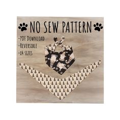 an image of no sew pattern book cover with cats and dogs on the page