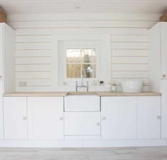 the kitchen is clean and ready to be used as a place for cooking or baking