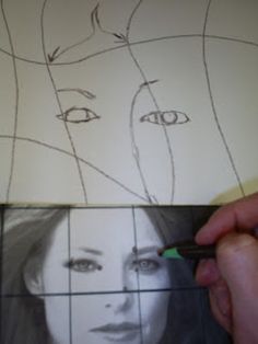 someone is drawing faces on paper with pencils