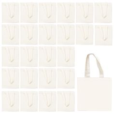 PRICES MAY VARY. SET PACKAGE - You will receive 25 pieces of mini canvas tote bag, simple yet elegant, sufficient quantity, meeting your daily use and replacement demands, also available for sharing with others. APPROPRIATE SIZE - Each small canvas tote bag measures about 8 x 8.5 inch, proper in size and light in weight, makes it appropriate for being served as handbag, gift bag, craft bag, candy bag, shopping bag, grocery bag, and more, ideal for most kids to use. HIGH QUALITY - These DIY party