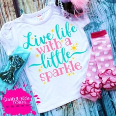 Live Life with a Little Sparkle SVG, svg cut file, Girl svg design, Toddler girl shirt, Girl saying, inspirational svg, cameo file, cricut These files can be used with (but not limited to): Design Space (Cricut) Silhouette Studio **DESIGNER EDITION or higher** (Cameo 1, 2 and 3) Inkscape Corel Draw Adobe Illustrator Sure Cuts A Lot (SCAL) All designs can be used to separate by color and cut for layered vinyl projects and paper projects. Please be sure to have the correct software for opening and Sparkle Svg, Inspirational Svg, Layered Vinyl, Shirt Girl, Vinyl Shirts, Girl Shirt, Silhouette Studio Designer Edition, Vinyl Projects, Silhouette Projects